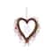 Glitzhome® 17" Valentine's Pink Berry Heart Wreath